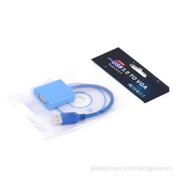 USB 3.0 to VGA Multi-display Adapter, Supports Maximum Resolution Up 2,048x1,152px High Resolution